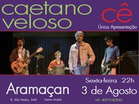 Caetano Veloso: ingresso mais barato para estudantes da Metodista