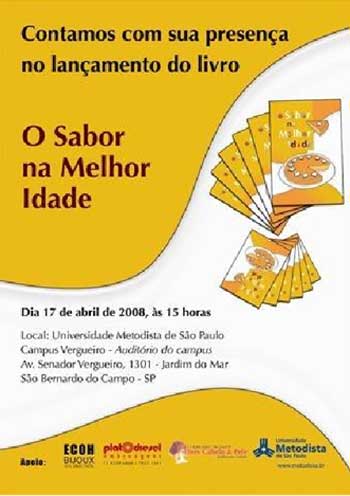 Terceira Idade da Metodista lança “O sabor na melhor idade”