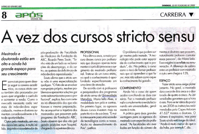 Especialização como diferencial
