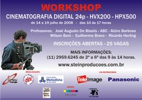 Graduação em Cinema Digital promove workshop