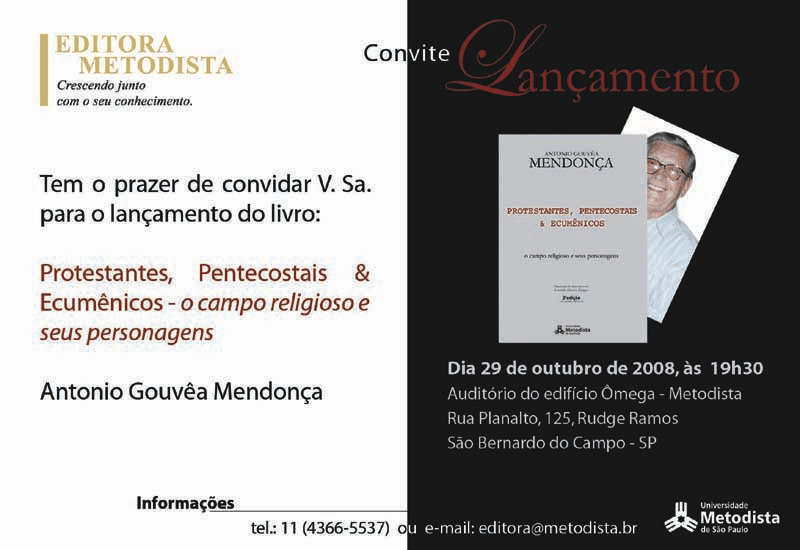 Editora Metodista lança livro durante Semana de Estudos da FaTeo