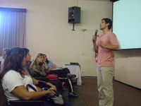 Alunos participam de treinamento para o Dia Mais Cidadania