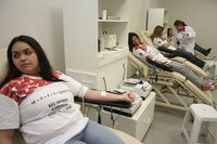 Dia Mais Cidadania atraiu voluntários para doar sangue na manhã de sábado