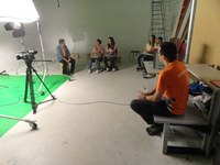 Visitantes do Dia da Universidade Aberta produzem vídeos publicitários
