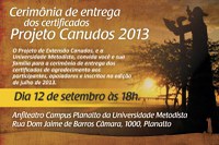 Participantes do Projeto Canudos recebem certificados nesta quinta-feira (12)