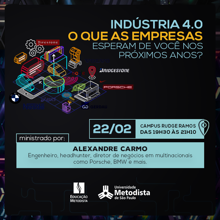 Indústria 4.0 é tema de palestra da Escola de Engenharias