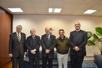 Reitor da Metodista recebe líderes do Mackenzie e do Unasp