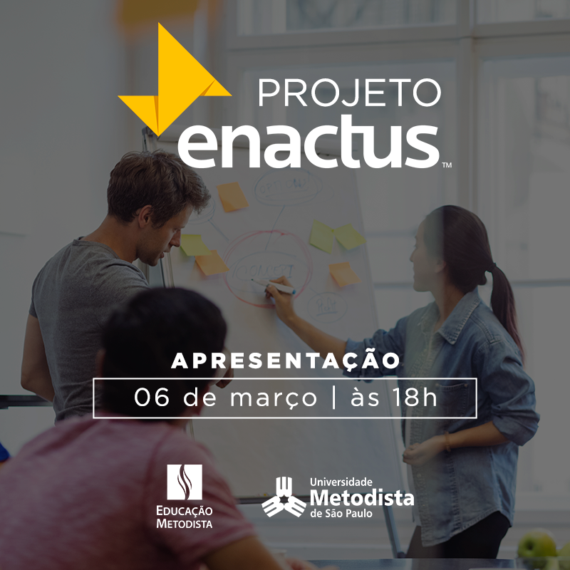 Projeto Enactus promove reunião de introdução na segunda, 6 de março