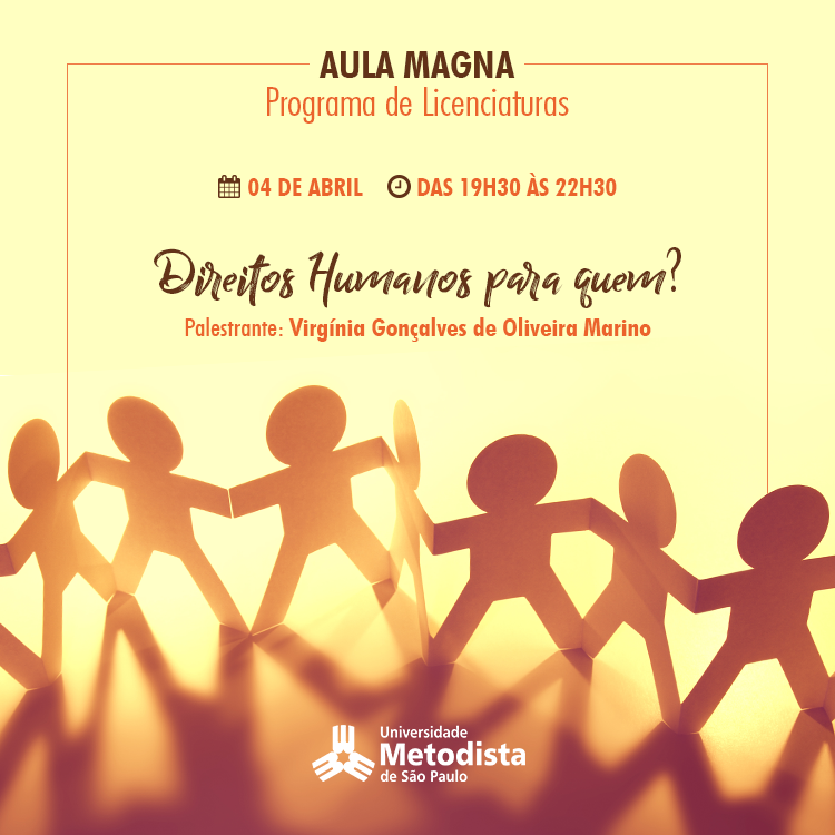 Aula magna do Programa de Licenciaturas debate Direitos Humanos