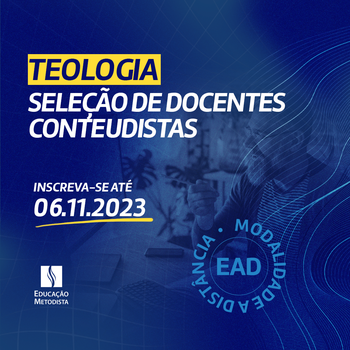 Abertas inscrições para seleção de Docentes Conteudistas na modalidade a distância