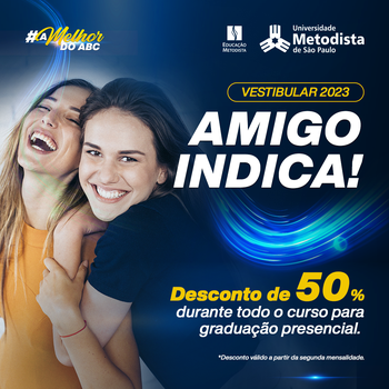 Alunos da Metodista agora podem ajudar seus amigos a estudar na melhor universidade privada do ABC Alunos da Metodista agora podem ajudar seus amigos a estudar na melhor universidade privada do ABC