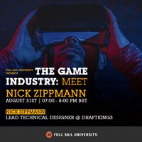 Assessoria de Relações Internacionais traz webinar da Full Sail University sobre a indústria de jogos