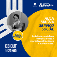 "Assistentes sociais no enfrentamento à violência contra criança e adolescentes" é tema de aula magna