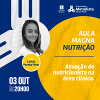 Atuação do profissional de Nutrição na área clínica é debate de aula magna