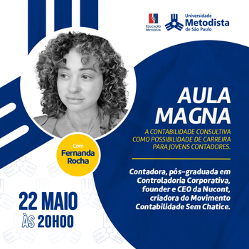 Aula magna Ciências Contábeis: A Contabilidade Consultiva como possibilidade de carreira para jovens contadores