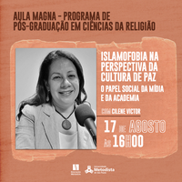 Aula Magna presencial do PPG em Ciências da Religião acontece neste 17 de agosto