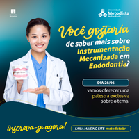 Coordenador do curso de Especialização em Endodontia realiza palestra sobre Instrumentação Mecanizada