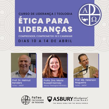 Curso “Ética para lideranças: compreender, comprometer-se e caminhar” com inscrições abertas.