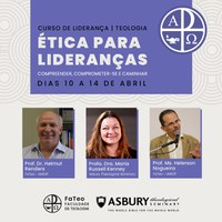 Curso “Ética para lideranças: compreender, comprometer-se e caminhar” com inscrições abertas.