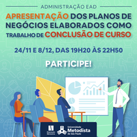 Administração EAD promove apresentação dos Trabalhos de Conclusão de Curso
