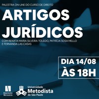 Curso de Direito promove palestra sobre artigos jurídicos