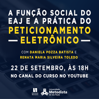 Curso de Direito promove palestra sobre EAJ e peticionamento eletrônico