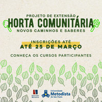 Curso de Gestão de RH abre edital para projeto “Horta Comunitária: Novos Caminhos e Saberes”
