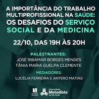 Curso de Serviço Social promove bate-papo sobre “A importância do trabalho multiprofissional na saúde: os desafios do Serviço Social e da Medicina”