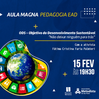Desenvolvimento Sustentável é pauta da aula magna de Pedagogia EAD