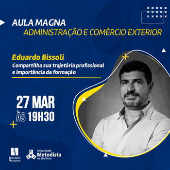 Egresso do curso de Comércio Exterior compartilha a importância de sua formação e a trajetória profissional