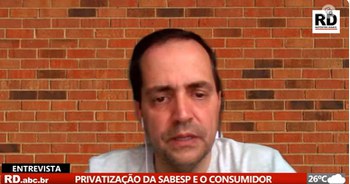 Em entrevista à TV Repórter Diário, prof. Sandro discorda da privatização da Sabesp