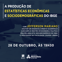 Estatísticas do IBGE em debate dia 28/10
