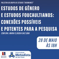 Grupo de estudos "Doumaines", do curso de Filosofia, promove palestra no dia 28 de maio