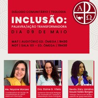 "Inclusão: palavra/ação transformadora” é o tema do Diálogo Comunitário