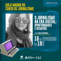 Jornalismo digital em debate na aula magna do curso EAD, dia 16