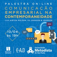 Palestra online de Jornalismo EAD sobre Comunicação Empresarial