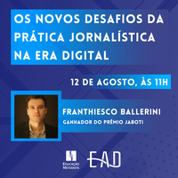 Jornalismo EAD promove palestra sobre jornalismo na era digital