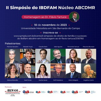 Metodista irá sediar II simpósio do IBDFAM - Núcleo ABCDMR Metodista irá sediar II simpósio do IBDFAM - Núcleo ABCDMR