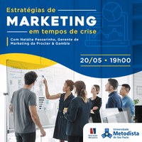 Metodista realiza palestra sobre estratégias de marketing na crise