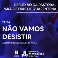 Não vamos desistir