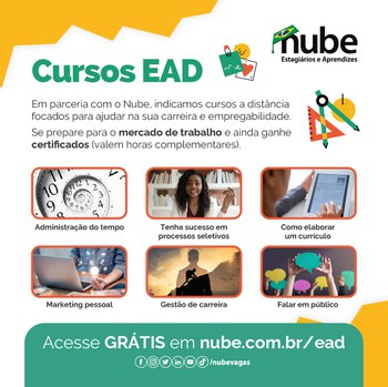 Nube oferece cursos EAD com certificado