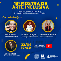 Núcleo de Arte e Cultura promove 13ª Mostra de Arte Inclusiva