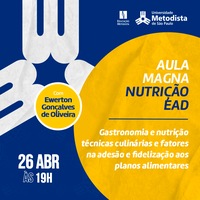 Nutrição EAD organiza aula magna sobre técnicas culinárias e fatores na adesão e fidelização aos planos alimentares