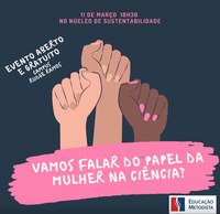 Papel da Mulher na Ciência é tema de bate-papo