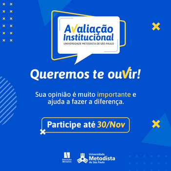 Participe da Avaliação Institucional 2024! Participe da Avaliação Institucional 2024!