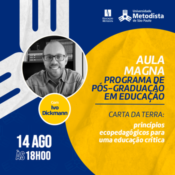 PPGE organiza aula magna sobre princípios ecopedagógicos para uma educação crítica PPGE organiza aula magna sobre princípios ecopedagógicos para uma educação crítica