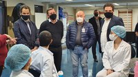 Prefeito de São Bernardo visita Policlínica por parceria em atendimentos de complicações pós-covid