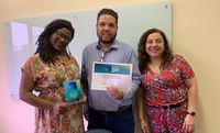 Presidente do CONSAD recebe certificado do Prêmio Excelência em Gestão Santo André na categoria Inovação
