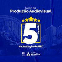 Produção Audiovisual EaD é nota 5 no MEC