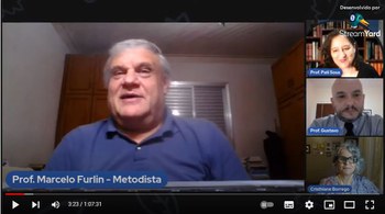 Prof. Furlin explica a importância da escrita a alunos de Direito